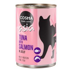 Cosma Asia en gelatina 12 x 400 g - Atún con salmón