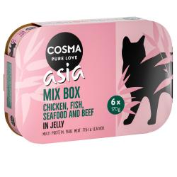 Cosma Asia en gelatina 6 x 170 g Pack mixto II: 5 variedades