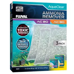 Fluval AquaClear carga elimina amoníaco para acuario - 3 uds.