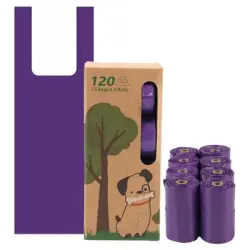 FurryFusion Bolsas para excrementos de perro, 120 unidades - Artículo 1