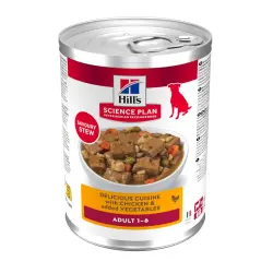 Hill's Science Plan Adult Estofado con pollo y verduras lata para perros 363 g