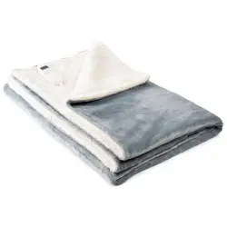 Innovagoods Manta Eléctrica Heklet Blanco Gris 130 X 180 Cm 160 W