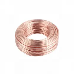Lanberg Cable para Altavoz Transparente 2X2.5mm2 25m