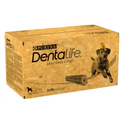 Purina Dentalife snacks dentales para perros grandes (25-40 kg) - 72 barritas (24 x 106 g)