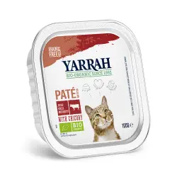 Yarrah Bio Paté 6 x 100 g en tarrinas - Vacuno ecológico con achicoria ecológica