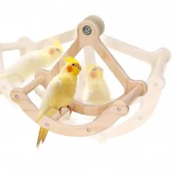 ZooVenture Columpio de madera con forma de pájaro - Beber