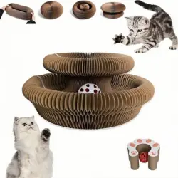 ZooVenture Rascador plegable -  para gatos 2 en 1 - 1 pieza