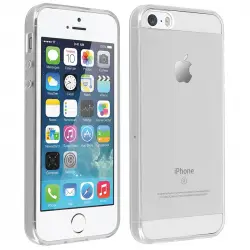 Avizar Funda Protectora de Silicona Transparente Ultrafina para iPhone 5 / iPhone 5S / iPhone SE