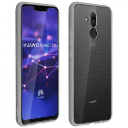 Avizar Funda Silicona Transparente + Cristal Templado para Huawei Mate 20 Lite