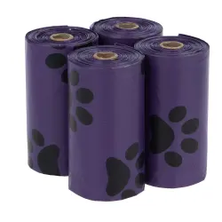 Bolsas con perfume para heces - 4 rollos de 15 bolsas - color violeta, olor a lavanda