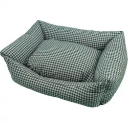 Cama Cuna Cuadrada Vichy T4 70x60 Verde