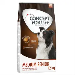 Concept for Life pienso para perros 12 kg ¡con 5€ de descuento! - Medium Senior (12 kg)
