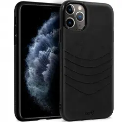 Cool Carcasa Leather Bordado Negro para iPhone 11 Pro