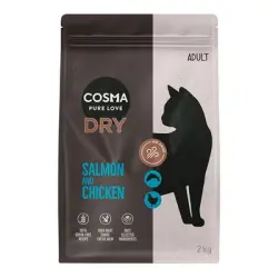 Cosma Air-Dried salmón y pollo pienso para gatos - 2 kg