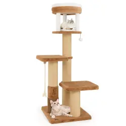 Costway Árbol para Gatos - 58 cm x 58 cm x 164 cm
