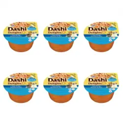 Dashi Delights Comida Húmeda en Caldo con Atún, 6 x 70 gr