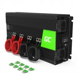 Green Cell Inv12 Inversor de Corriente 3000W Negro
