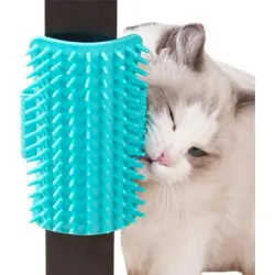 HausPets Cepillo de masaje de pared, cepillo aseo gatos, cepillo autoaseo - una pieza