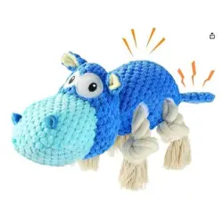 IntiMeg  de peluche para perros con forma de hipopótamo - Artículo 1