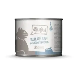 MjAMjAM comida húmeda para gatos 6 x 200 g - pollo delicioso y calabaza al vapor