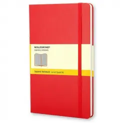 Moleskine MM712 Cuaderno 192 Hojas Cuadrícula Rojo