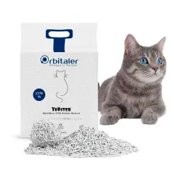 Orbitaler Yupiter MoonDust arena mixta de tofu y bentonita sódica aglomerante para gatos - 2.5 kg