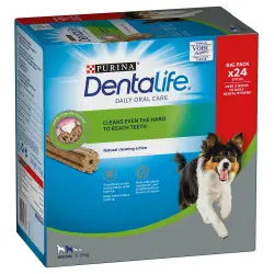 Purina Dentalife snacks dentales para perros ¡con un 25 % de descuento!  - Perros medianos (24 barritas)