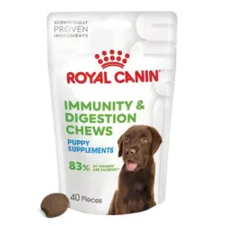 Royal Canin Puppy Immunity & Digestión suplemento masticable - 2 x 100 g (80 unidades) - Pack Ahorro
