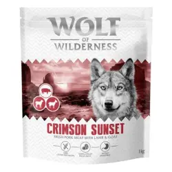 Wolf of Wilderness Adult «Crimson Sunset» cordero y cabra, sin cereales - 1 kg - Receta nueva