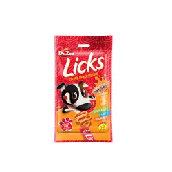 12 x 4 x 15 gr Dr Zoo Licks Snack Líquido De Pollo Para Perros