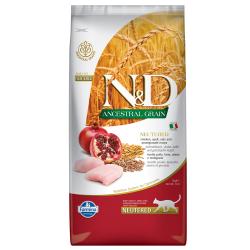 Farmina N&D Low Grain Neutered para gatos 5 Kg.