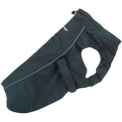 Impermeable Perfect Fit para perros Negro Talla 8