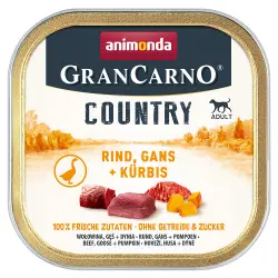 Animonda GranCarno Adult Country 22 x 150 g - Vacuno, oca y calabaza