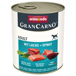 Animonda GranCarno Original Adult 6 x 800 g - Salmón y espinacas