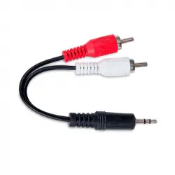 DCU Cable Jack 3.5 a 2 RCA 3m Negro