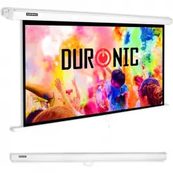 Duronic MPS80 16/9 WE Pantalla Proyección 80 Pulgadas 177x100cm Pared o Techo 1080p 4K 8K