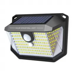 Elbat Aplique Solar LED con Sensor de Movimiento y 3 Caras de Iluminación 6500K 150lm Negro