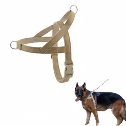 FurryFusion Arnés de algodón y lino para perros grandes - L