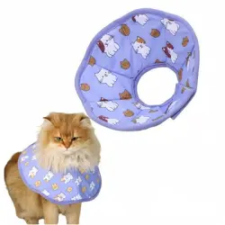 FurryFusion Collar antilamido morado para gatos - XS