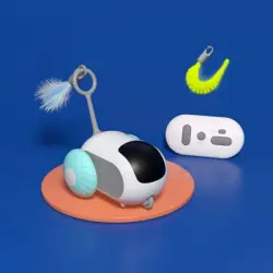 IntiMeg  para gatos con forma de coche inteligente y plumas - Artículo 1