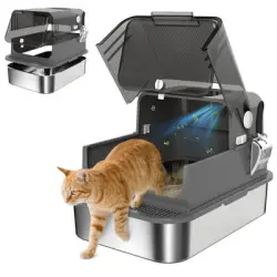 PawHut Arenero para Gato - Negro
