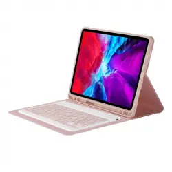 Royal Bailey Ps97 Funda Con Bluetooth Teclado Para 2018&2017ipad Pro9.7/air2/air Rosa