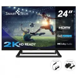 Smart Tech 24HN01V3CA 24" LED HD Ready con Cargador de Coche 12V