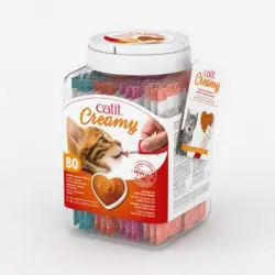 Snack Liquido Para Gato Catit Creamy Surtido 80x10g