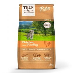 True Origins Kitten Pure Poultry Pollo pienso para gatos