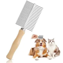 UAMLY peine doble de madera para gatos - 1 pieza
