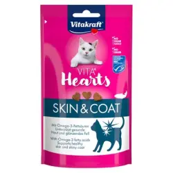 Vitakraft Vita Hearts Skin & Coat - Salmón (40 g)