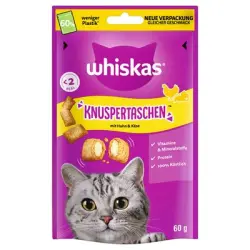 Whiskas Knuspertaschen snacks crujientes - Pollo y queso (60 g)