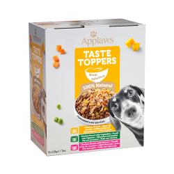Applaws Taste Toppers con caldo latas para perros 8 x 156 g - Pack mixto en caldo