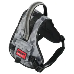 Arnés ajustable para perros Zolux Moov, gris camuflaje - Talla L: 62 - 82 cm de perímetro torácico